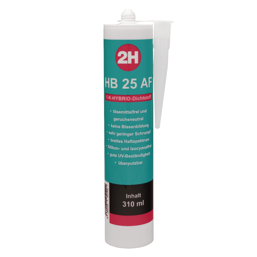 HB 25 AF - 1-K-HYBRID-Haftkleber für Innen und Außen - schwarz - 310 ml Kartusche