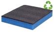 Multilayer-Schaumstoff schwarz-blau 500 x 1.000 x 30 mm für Werkzeugeinlage, Werkzeugwand,