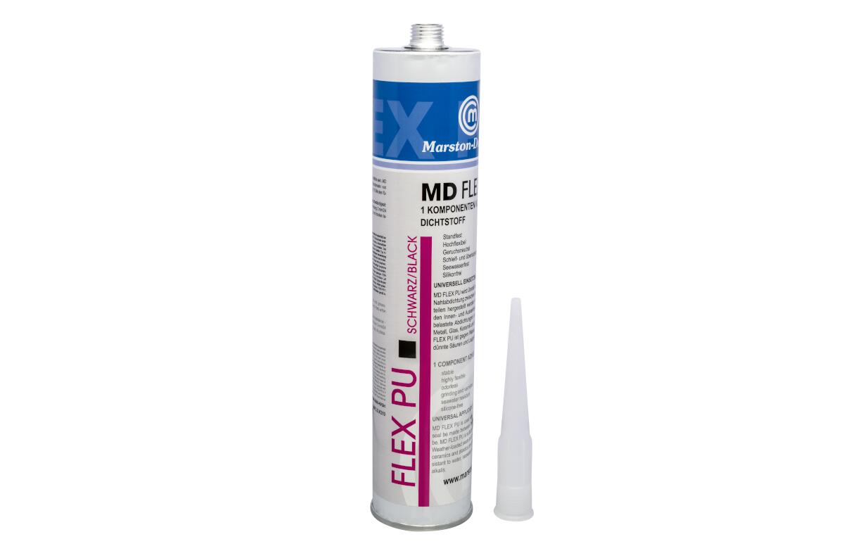 MD Flex PU - dauerelastischer Kleb- und Dichtstoff schwarz