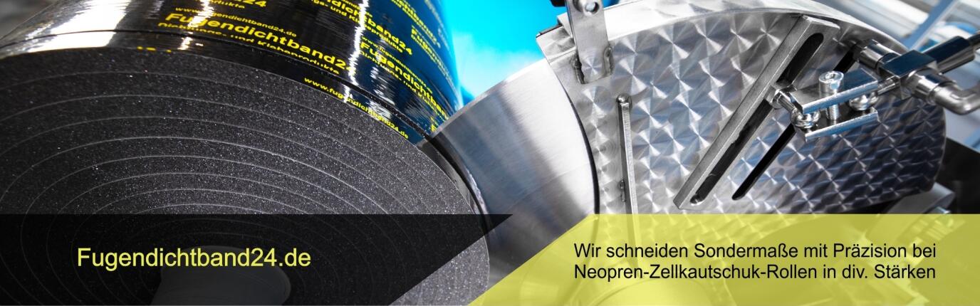 Unsere Präzisions-Schneidemaschine schneidet Sondermaße bei Neopren Zellkautschuk