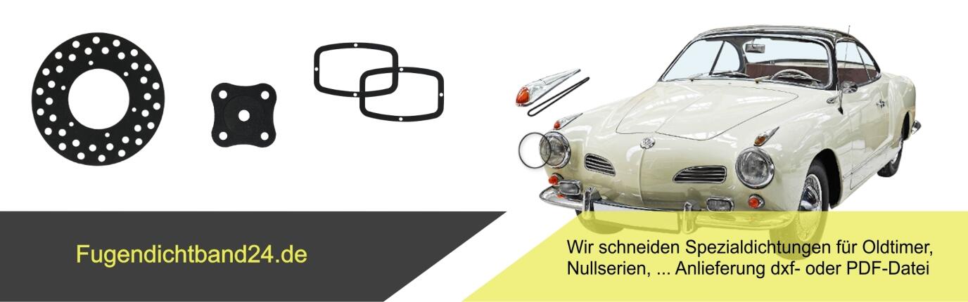 Einzelfertigung - Neopreen-Zellkautschuk Dichtungen für Oldtimer, Modellbau, ..