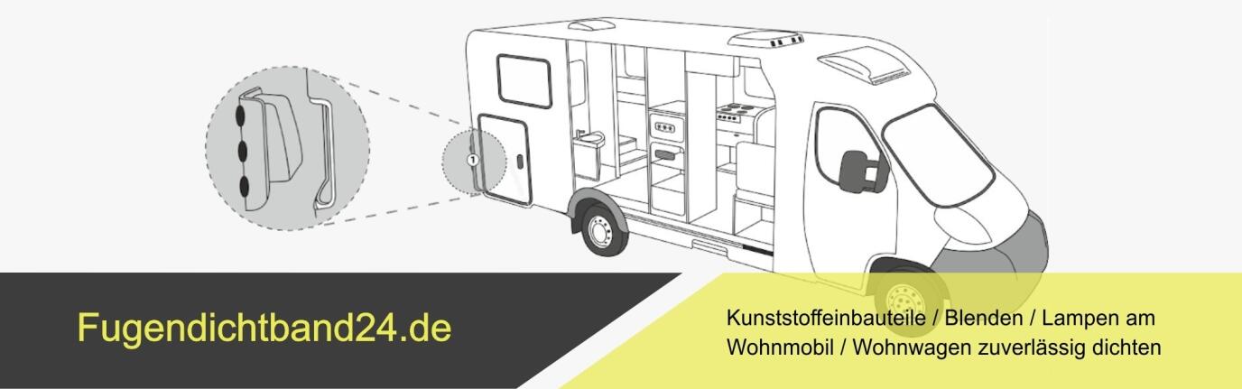 Kunststoffeinbauteile / Blenden / Lampen am Wohnmobil / Wohnwagen zuverlässig dichten!