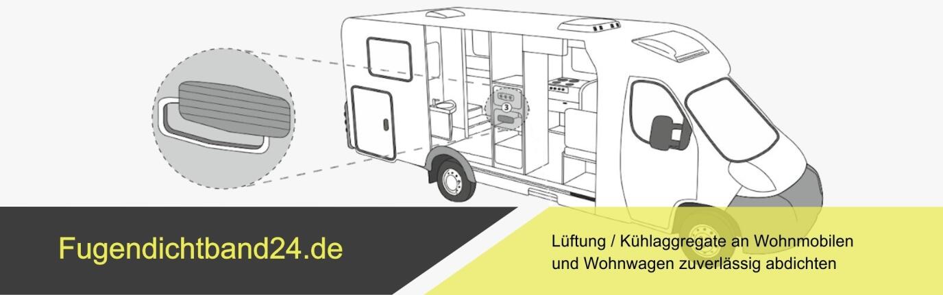 Lüftung / Kühlaggregate an Wohnmobilen und Wohnwagen zuverlässig abdichten