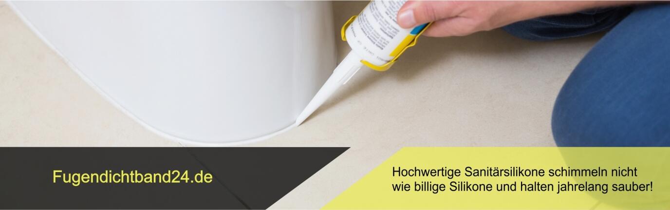 Hochwertige Sanitärsilikone schimmeln nicht wie billige Silikone. Länger saubere Silikonfugen ohne