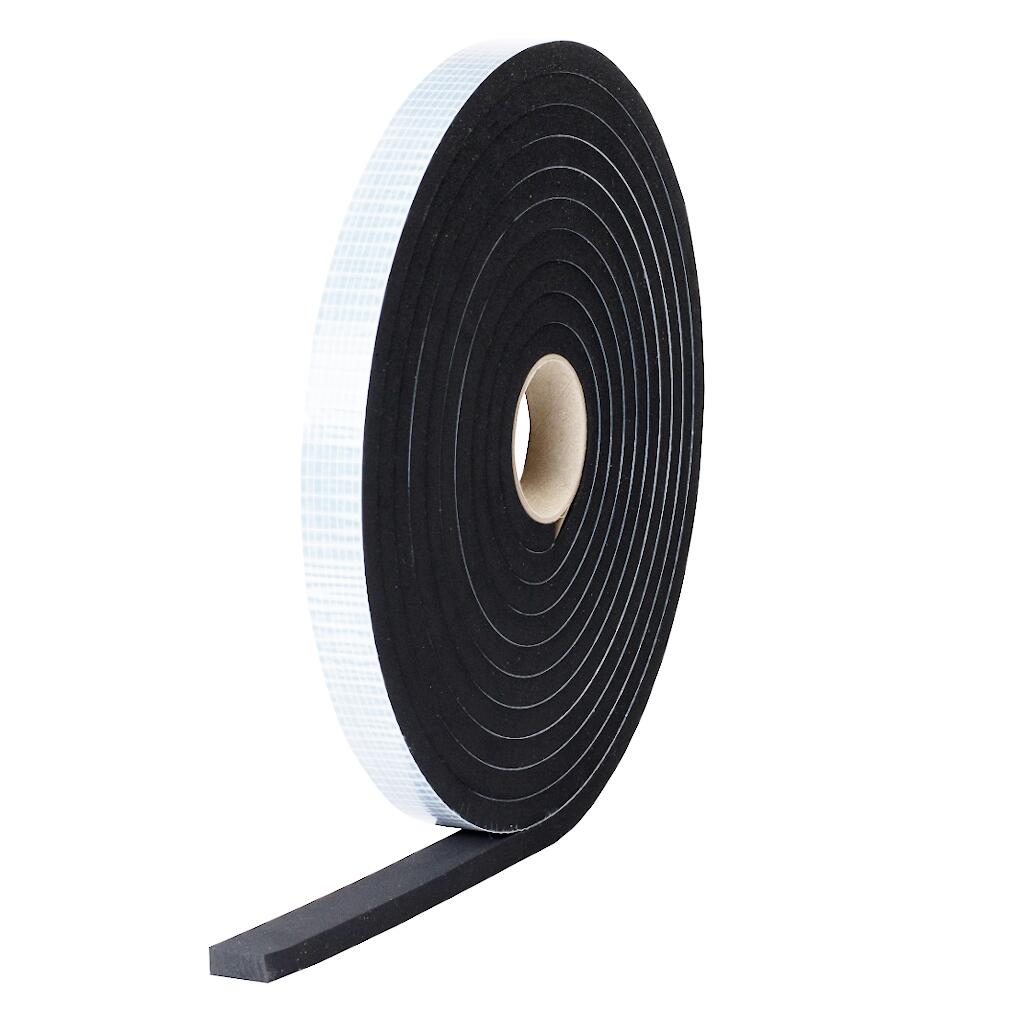 EPDM Zellkautschuk einseitig selbstklebend 5m Rolle 15mm Stärke diverse Breiten
