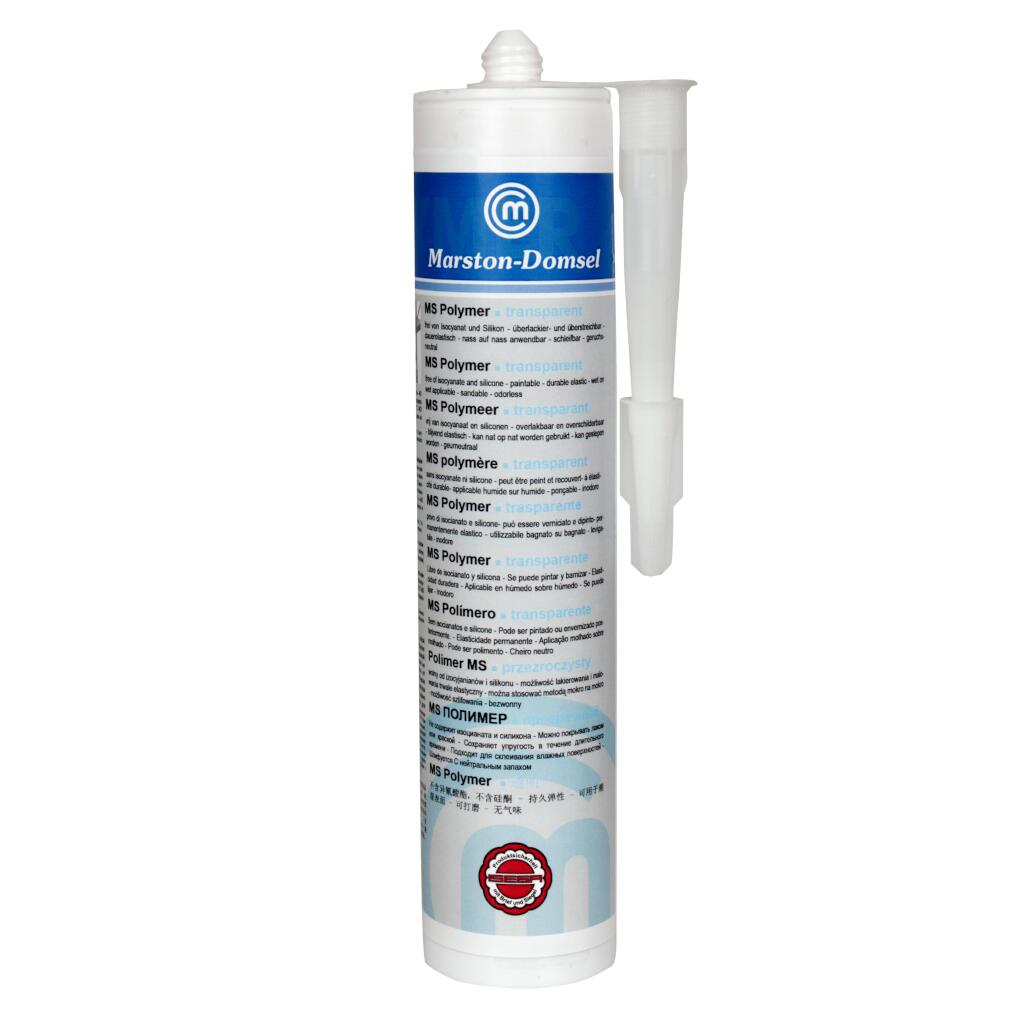 MD MS Polymer transparent - Klebstoff / Dichtstoff mit ISEGA Zertifikat - 290 ml Kartusche -
