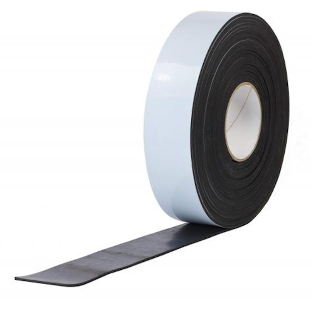 Gummistreifen SBR Vollgummi 1mm Stärke von 60mm bis 900mm Breite einseitig selbstklebend 4,5m Rolle