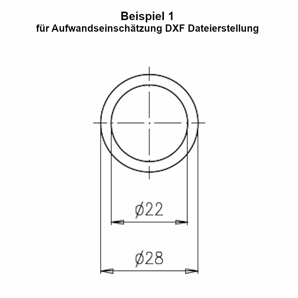 Beispielbild - DXF Dateierstellung für Zuschnitt von Flachdichtungen