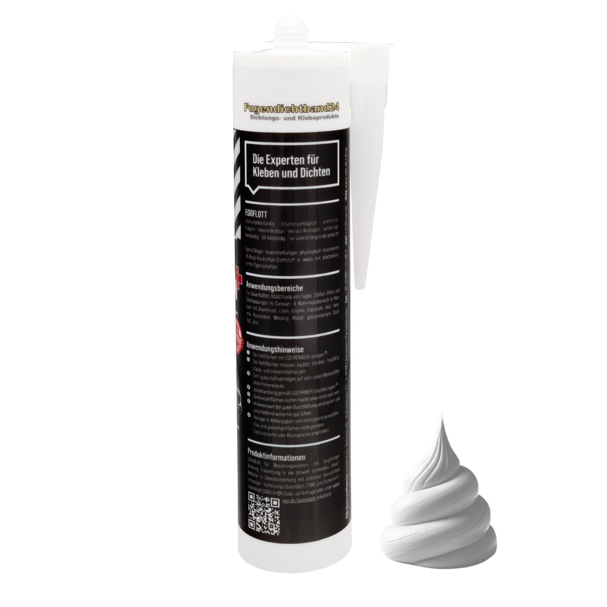 weißer Butyldichtstoff in Kartusche - Egoflott Caravan