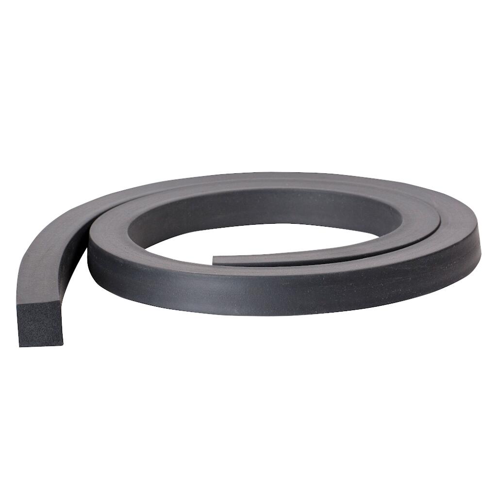 EPDM / Moosgummi Vierkantprofil ohne Kleber - 15° Shore A - 20mm x 4mm
