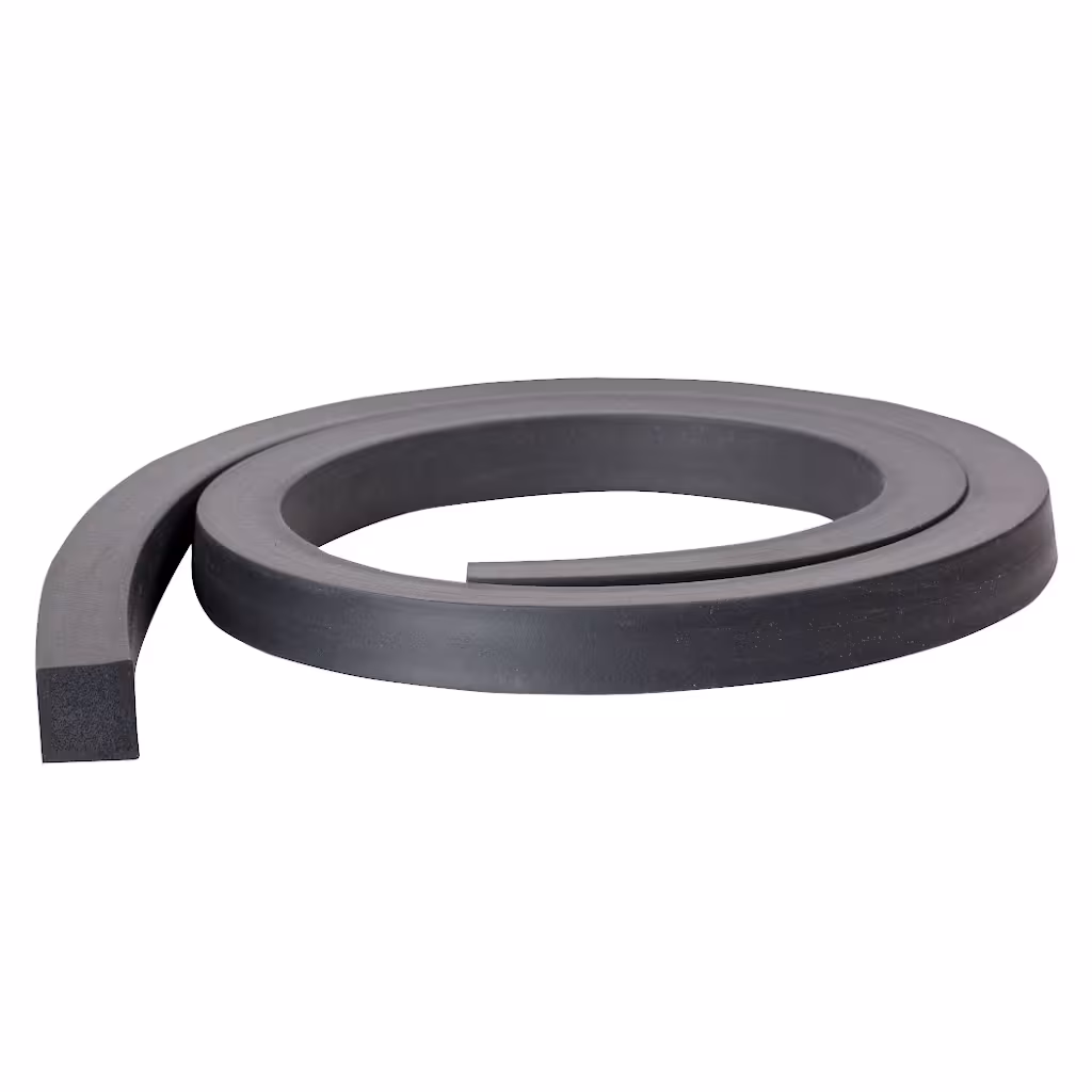 EPDM / Moosgummi Vierkantprofil ohne Kleber - 15° Shore A - 15mm x 6mm