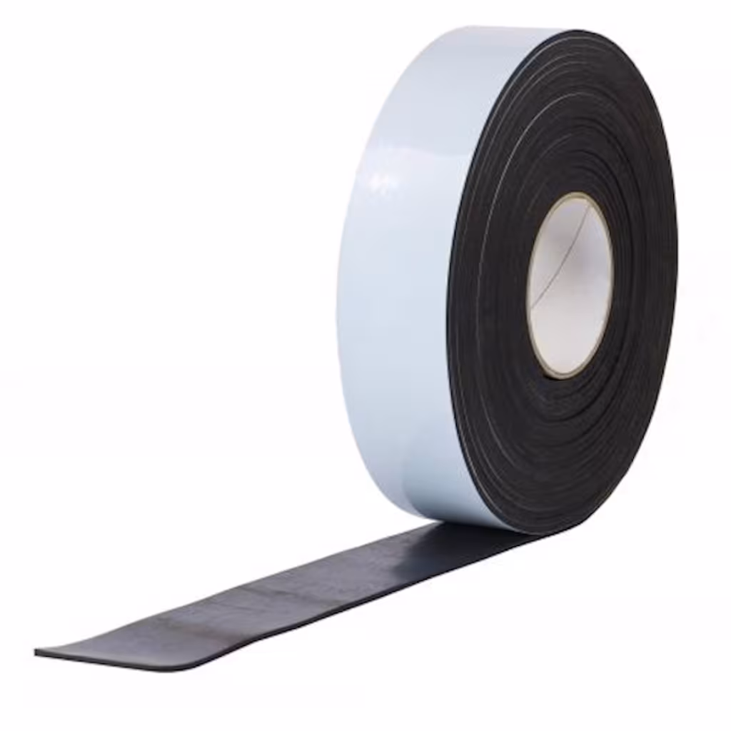 EPDM Vollgummi 1mm St&auml;rke einseitig selbstklebend 9,5m Rolle ca. 65 Shore A