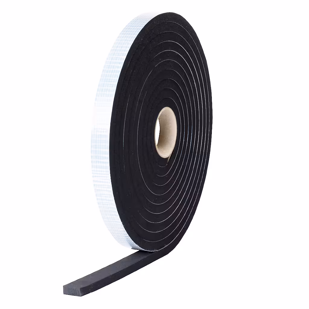 EPDM Zellkautschuk einseitig selbstklebend 5m Rolle 15mm St&auml;rke diverse Breiten