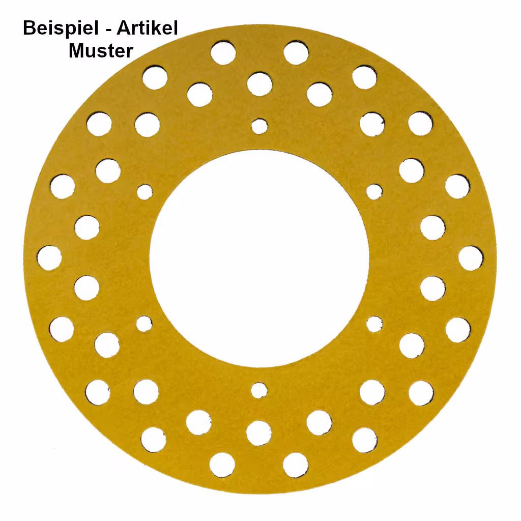 Zuschnitt Flachdichtung 3mm Hypalon Vollgummi 65° Shore A - einseitig selbstklebend - DXF Upload - Beispielartikel Rückseite: Zuschnitt ...