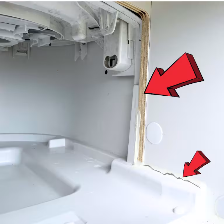 HSF Wohnmobil Toilettenschacht-Abichtungsband weiß - selbst verschweißend - 1mm x 45 mm x 10m - Problemstellen in Wohnmobil Toilettenschächten