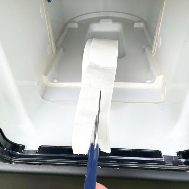HSF Wohnmobil Toilettenschacht-Abichtungsband weiß - selbst verschweißend - 1mm x 45 mm x 10m -
