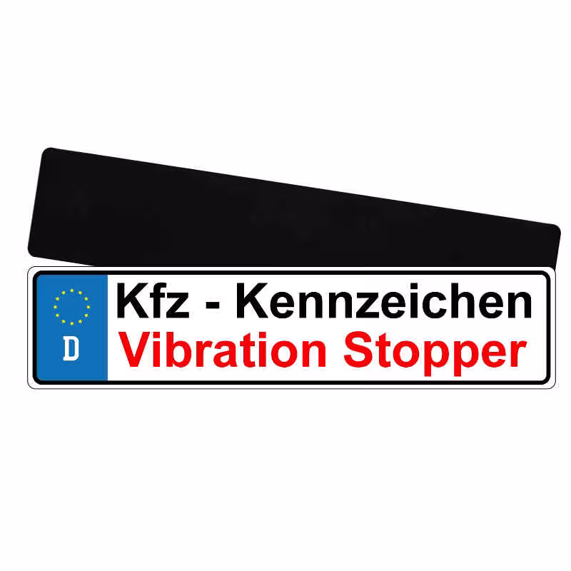 Kennzeichen-Vibration-Stopp 3mm - Montage ohne Nummernschild-Halter - Auto-Nummernschild Anti Vibrations Unterlage