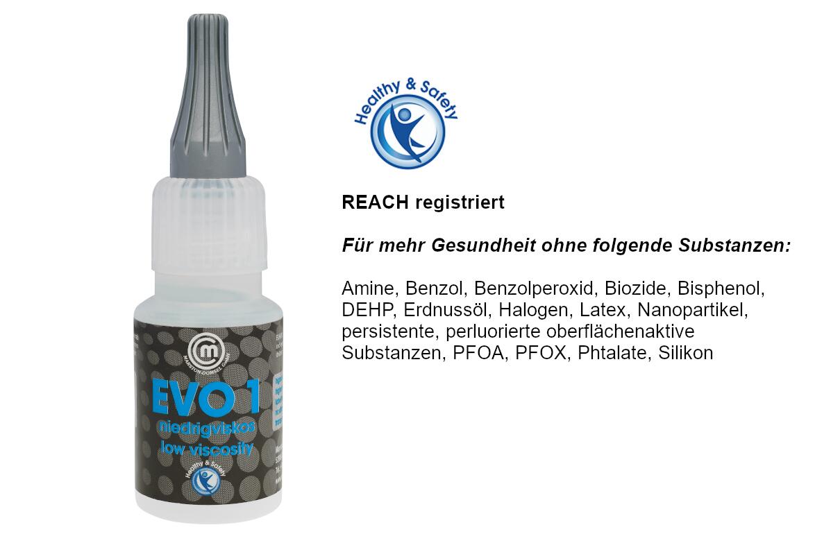 reach registrierter Sekundenkleber niedrigviskos für mehr Gesundheit