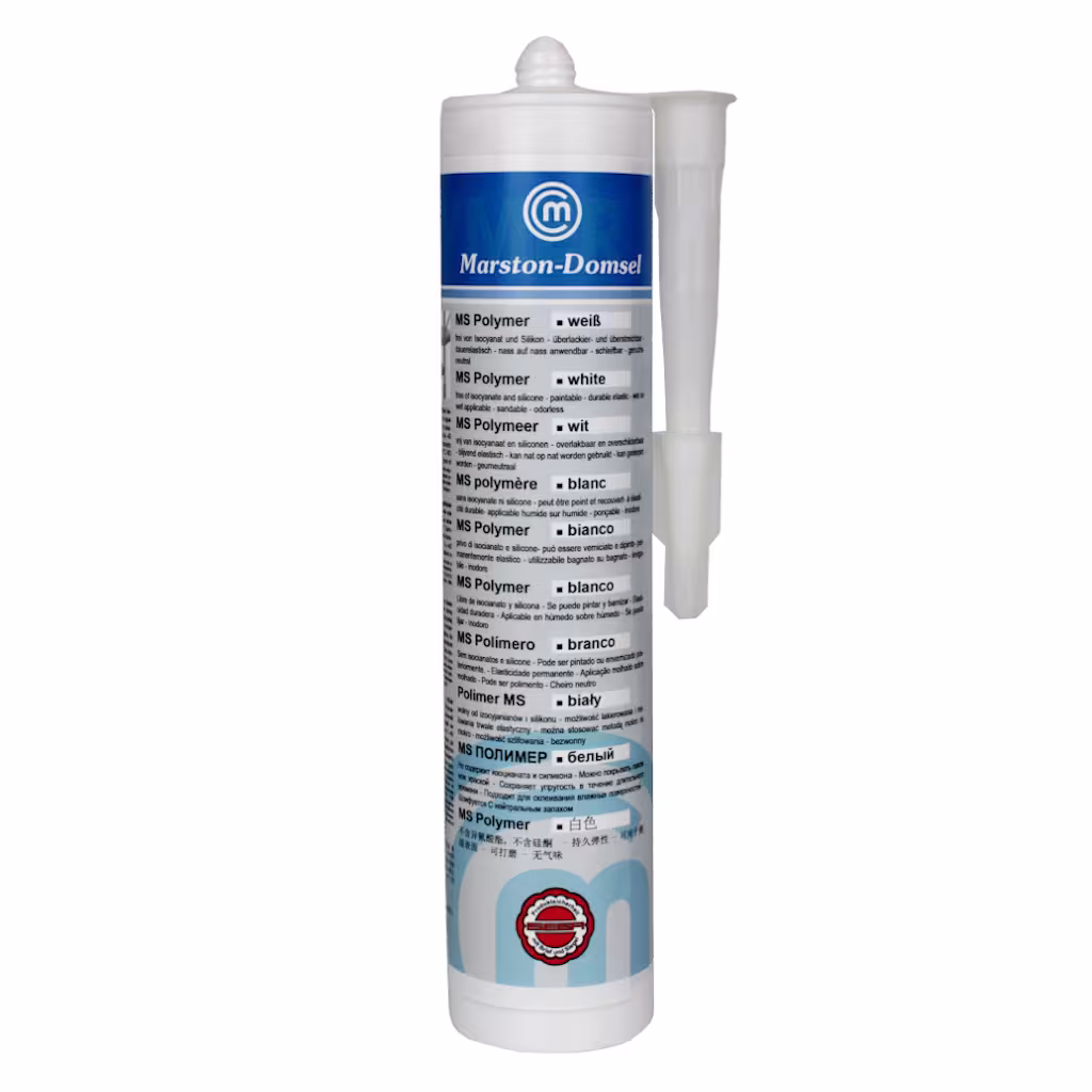 MD MS Polymer weiß - Klebstoff / Dichtstoff mit ISEGA Zertifikat - 290 ml Kartusche - MARSTON DOMSEL MS Polymer weiß lebensmittelunbedenklich ...