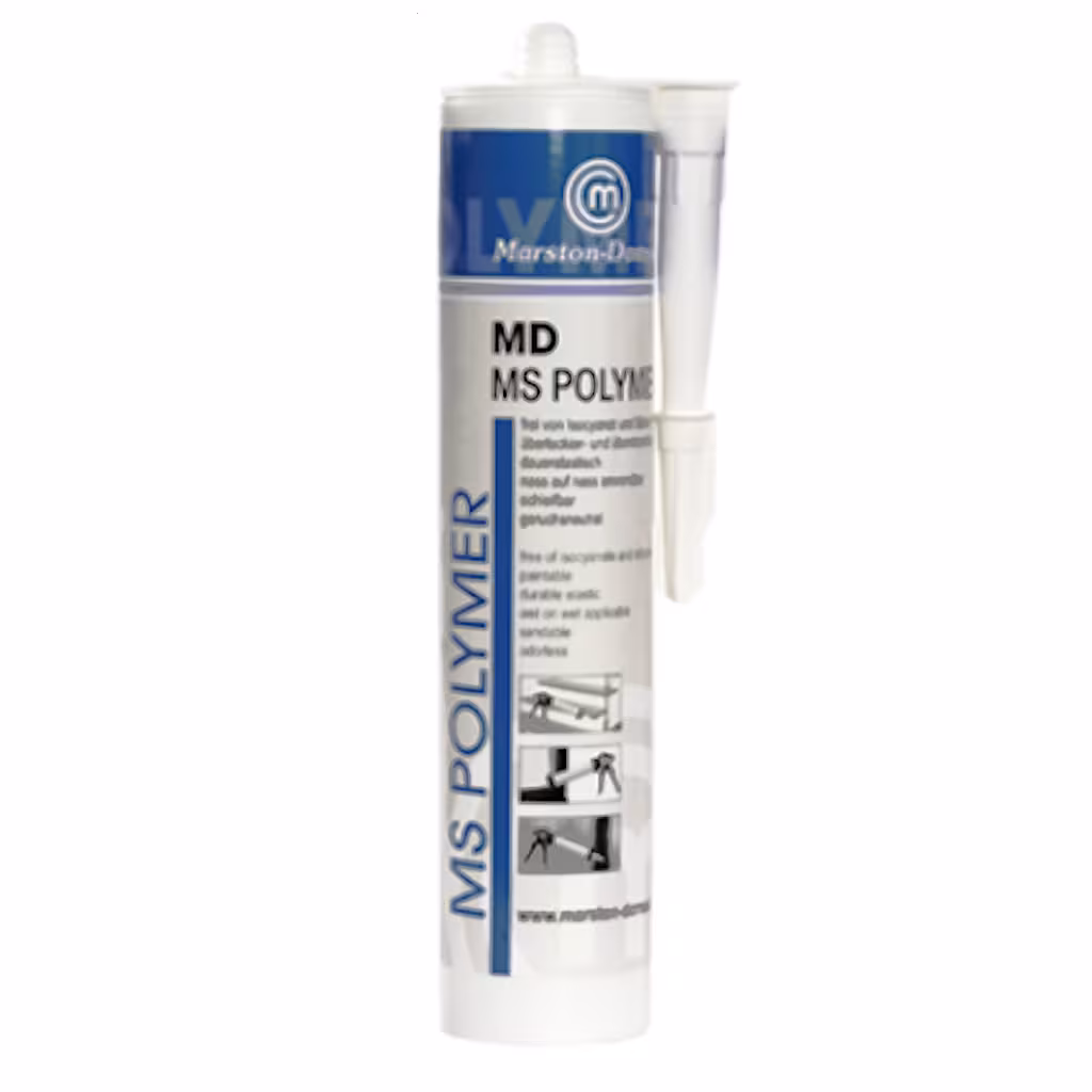 MD MS Polymer weiß - Klebstoff / Dichtstoff mit ISEGA Zertifikat - 290 ml Kartusche - Marston Domsel lebensmittel unbedenklicher MS Polymer weiß ...