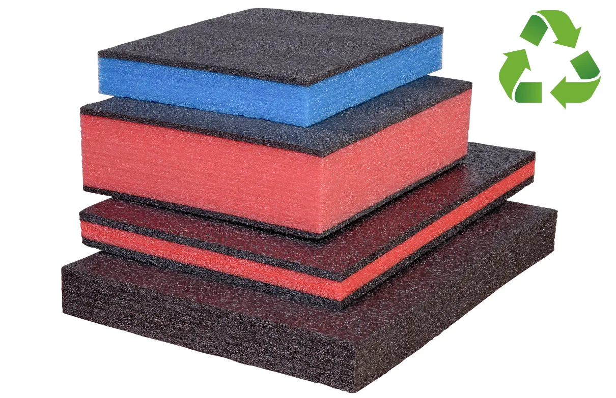 HSF Multilayer Schaumstoff - schwarz schwarz für DIY Werkzeugeinlage - 500 x 1000 x 57 mm - Multilayer-Schaumstoff - Auswahl, andere Artikel