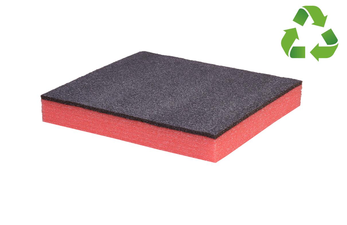 HSF Multilayer Schaumstoff - schwarz rot für DIY Werkzeugeinlage - 350 x 400 x 30 mm - Multilayer Schaumstoff - schwarz rot für DIY ...
