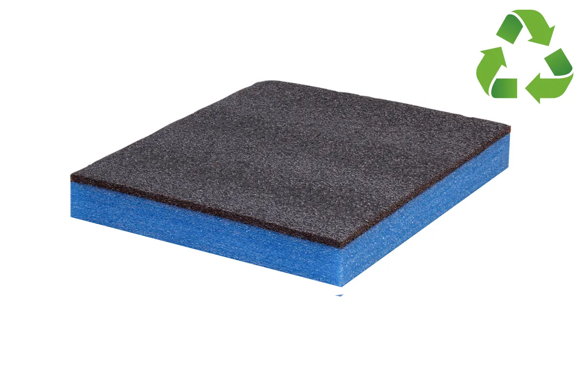 HSF Multilayer Schaumstoff - schwarz blau für DIY Werkzeugeinlage - 350 x 400 x 30 mm - Multilayer Schaumstoff - schwarz blau für DIY ...