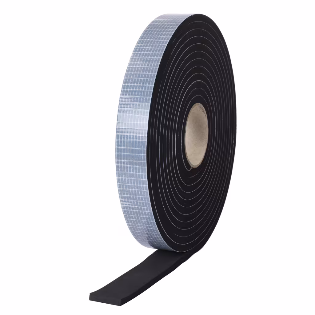 SONDERPOSTEN Neopren Zellkautschuk 6mm x 6mm - einseitig selbstklebend - 5m Rolle