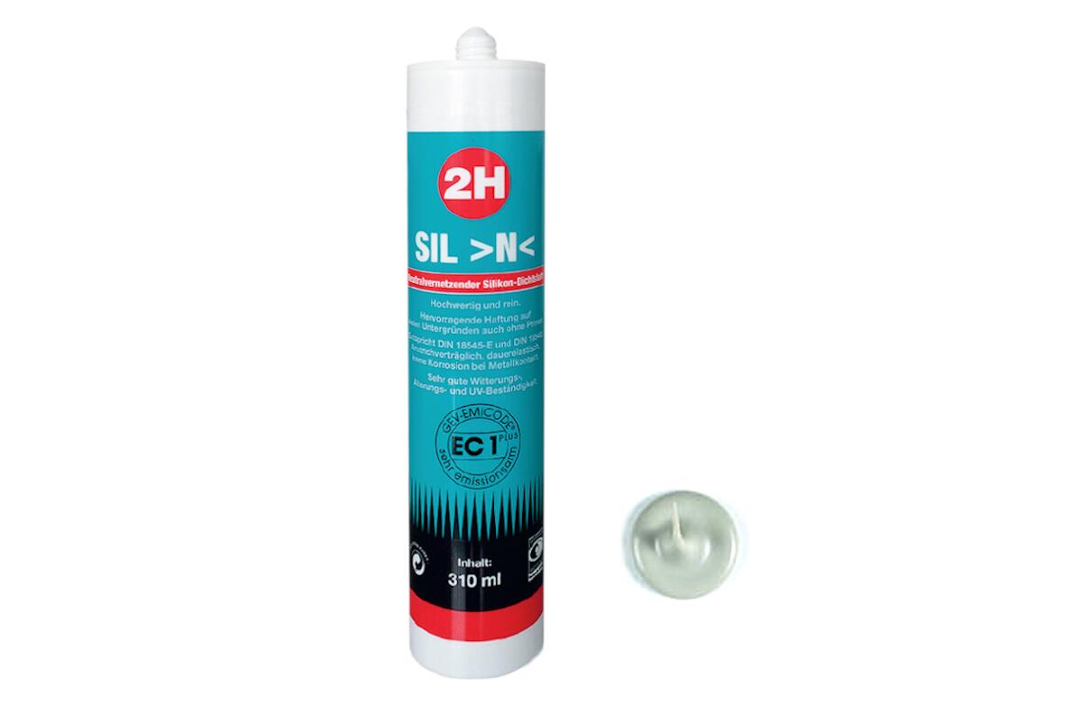 2H SIL N hellgrau 26 - Silikon / Neutrales System – 310ml Kartusche