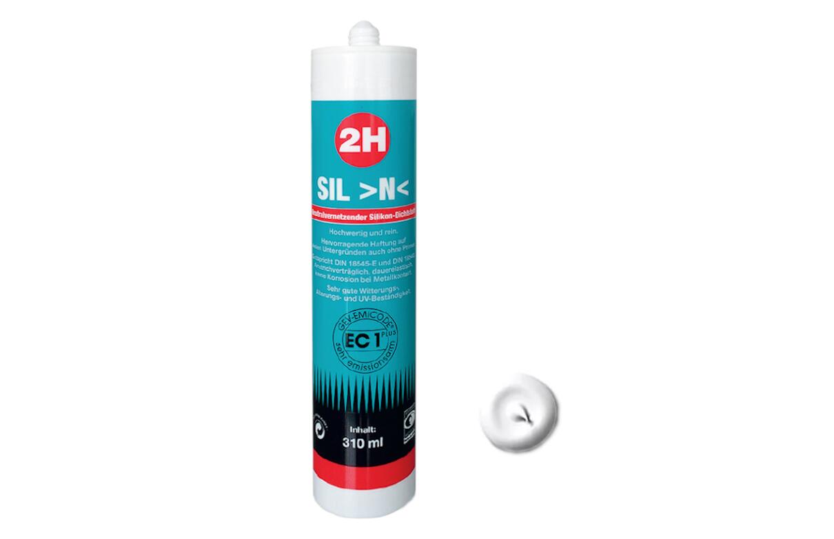 2H SIL N weiss - Silikon / Neutrales System – 310ml Kartusche