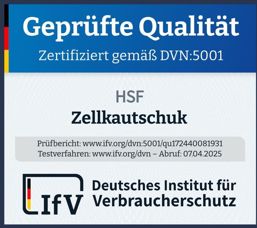 HSF - EPDM Zellkautschuk Matten 2mm Stärke einseitig selbstklebend diverse Abmessungen - Geprüfte