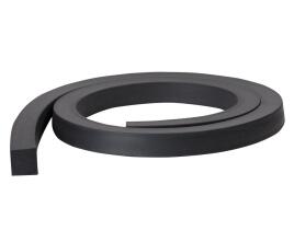 100 Meter EPDM Vierkantprofil ohne Kleber - 15° Shore A - 10mm x 5mm