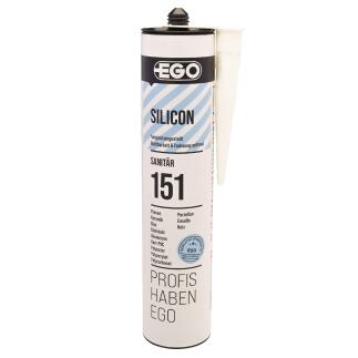 EGOSILICON 151 Sanitärsilikon - weiss - 300ml Kartusche