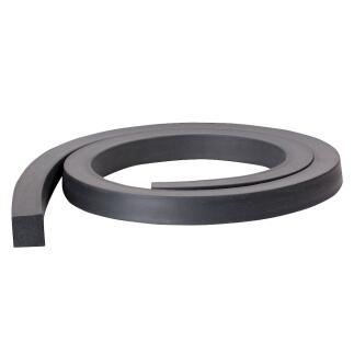 EPDM / Moosgummi Vierkantprofil ohne Kleber - 15° Shore A - 25mm x 20mm