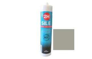 2H SIL E hellgrau 26 - Sanitärsilikon / Fliesensilikon - 310ml Kartusche