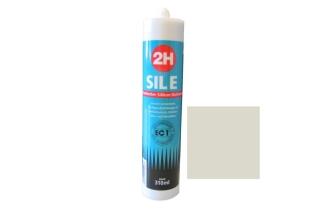 2H SIL E pergamon 1291 - Sanitärsilikon / Fliesensilikon - 310ml Kartusche