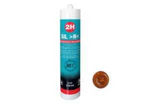 2H SIL N lehmbraun 651 - Silikon / Neutrales System – 310ml Kartusche