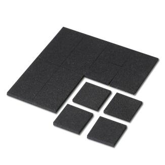 16 EPDM Zellkautschuk Antirutsch Pads 2mm Stärke 35mmx35mm einseitig selbstklebend