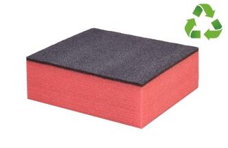 HSF Multilayer Schaumstoff - schwarz rot für DIY Werkzeugeinlage - 350 x 400 x 57 mm