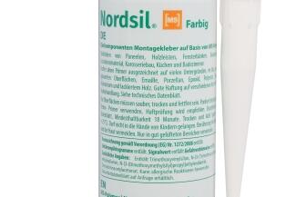 Montagekleber NKF Nordsil MS Stark und Schnell - grau - Schrift auf Kartusche