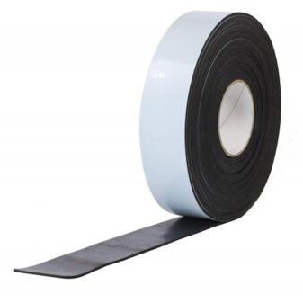 EPDM Vollgummi 40mm x 5mm - einseitig selbstklebend 9,5m Rolle ca. 65° Shore A
