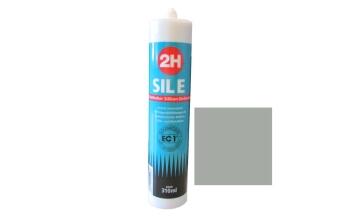 2H SIL E fugengrau 223 - Sanitärsilikon / Fliesensilikon - 310ml Kartusche