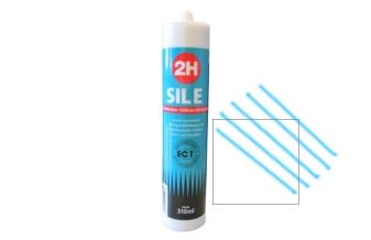 2H SIL E transparent - Sanitärsilikon | Fliesensilikon - 310ml Kartusche