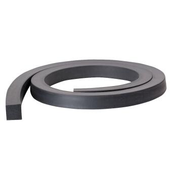 EPDM / Moosgummi Vierkantprofil ohne Kleber - 15° Shore A - 10mm x 3mm