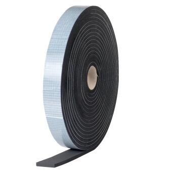 EPDM Zellkautschuk / Moosgummi Dichtungsband - einseitig selbstklebend - 8mm Stärke