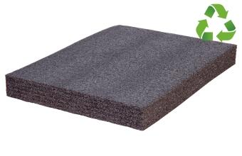 Multilayer-Schaumstoff schwarz-schwarz 500 x 1.000 x 30 mm für Werkzeugeinlage, Werkzeugwand,