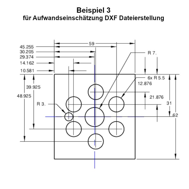 Beispiel 3 für Aufwandseinschätzung DXF Dateierstellung