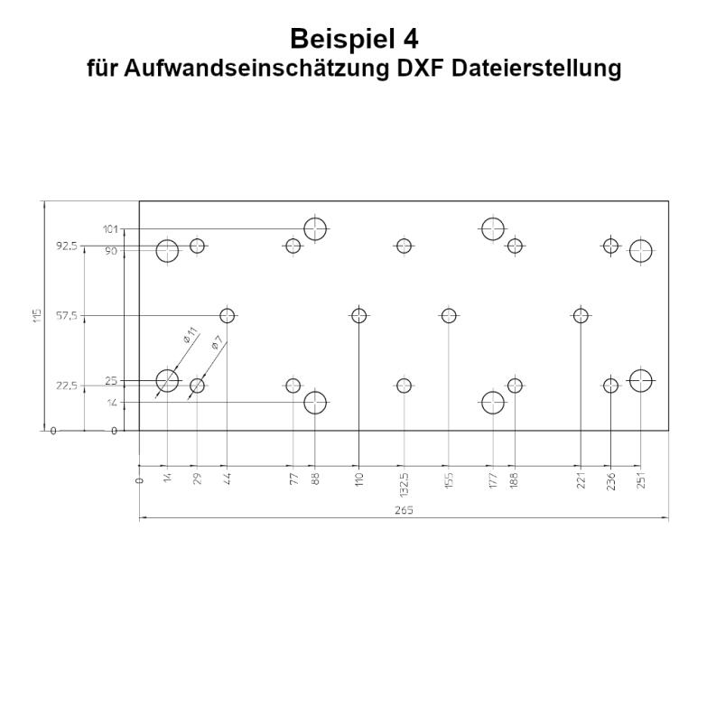 Beispiel 4 für Aufwandseinschätzung DXF Dateierstellung