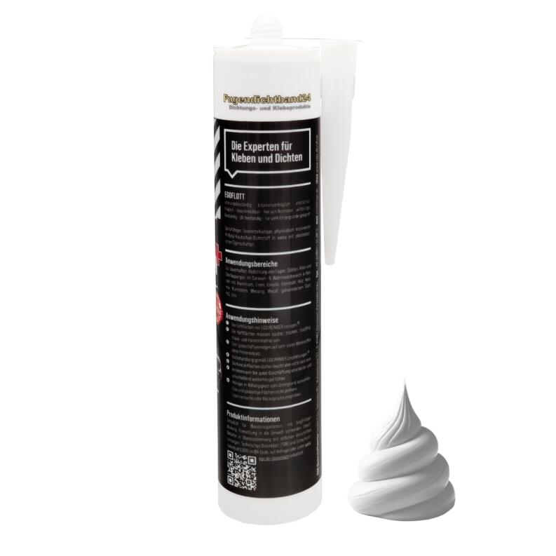 weißer Butyldichtstoff in Kartusche - Egoflott Caravan