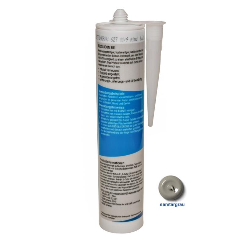 EGO 351 Natursteinsilicon - sanitärgrau - Kartusche von hinten